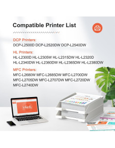 Cartucho de Tóner Compatible v4ink TN660 2PK para Brother 2