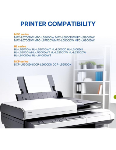 Cartucho de Tóner TN850 y Tambor DR820 Compatible Brother