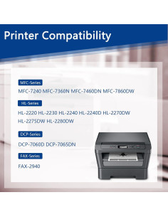 Paquete de 2 Cartuchos de Tóner Negro TN420 Brother 2