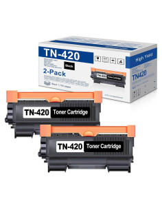 Tóner Negro TN420 DMM 2-Pack Compatible para Brother