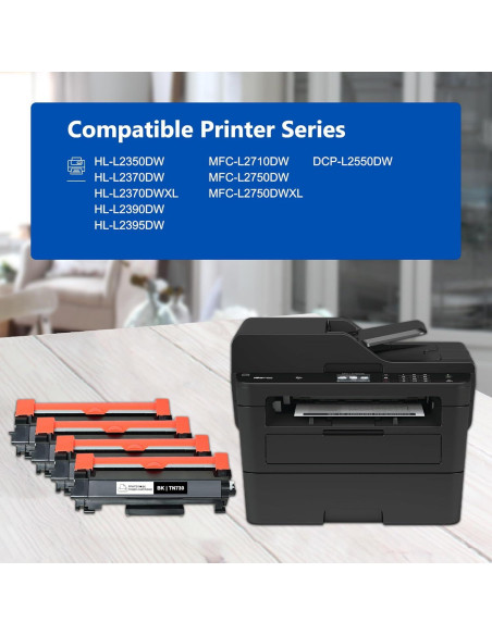 Cartucho de Tóner Negro TN-730 4-Pack para Brother Cartucho de Tóner Negro TN-730 4-Pack para Brother