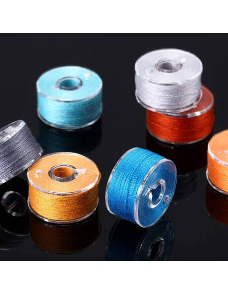 144 Bobinas de Hilo Preenrolladas EBOOT 24 Colores Tamaño A