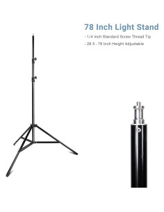 Trípode de Soporte de Luz LimoStudio AGG887 198 cm con Bolsa 2