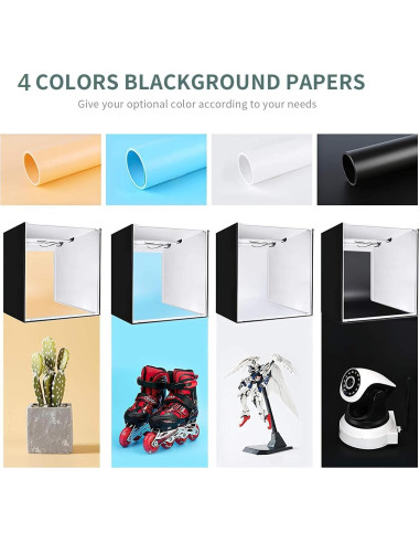 Caja de Luz LED FOSITAN 90cm con 126 LEDs y 4 Fondos