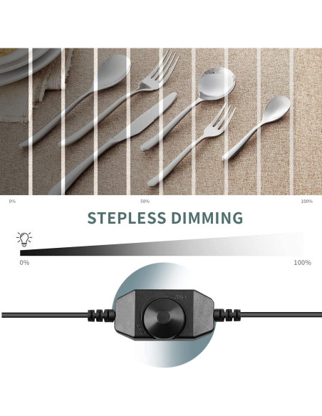 Caja de Luz LED FOSITAN 90cm con 126 LEDs y 4 Fondos