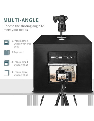 Caja de Luz LED FOSITAN 90cm con 126 LEDs y 4 Fondos