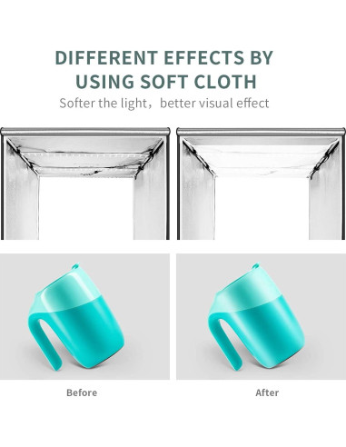 Caja de Luz LED FOSITAN 90cm con 126 LEDs y 4 Fondos