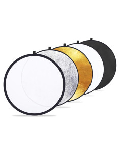 Reflector de Fotografía 5-en-1 Etekcity 60cm Plegable