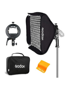 Godox Softbox 81x81 cm con Rejilla y Soporte Tipo S para Flash