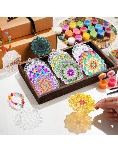 30 Kits de Arte Suncatchers Mandala WinnerWhy para Niños 2