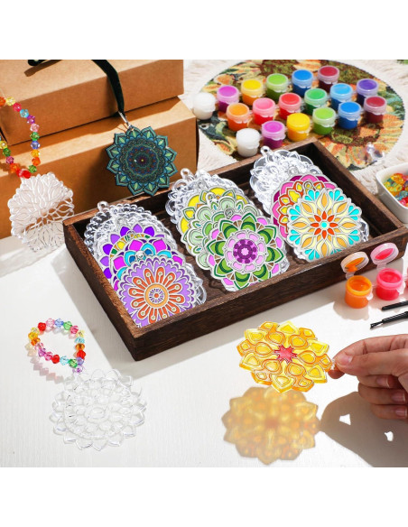 30 Kits de Arte Suncatchers Mandala WinnerWhy para Niños