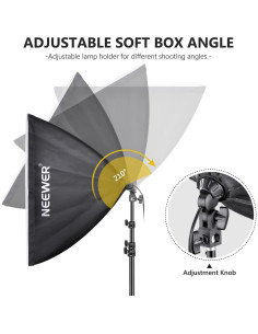 Kit de Iluminación Neewer 210W LED con Softbox y Control APP 2
