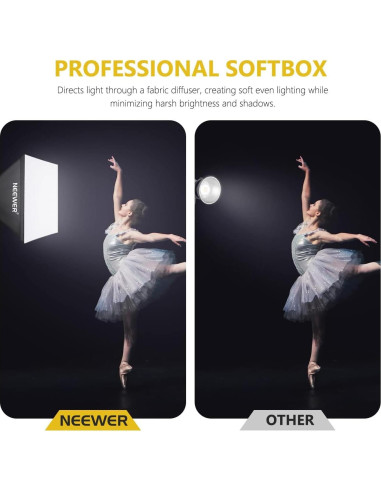 Kit de Iluminación Neewer 210W LED con Softbox y Control APP