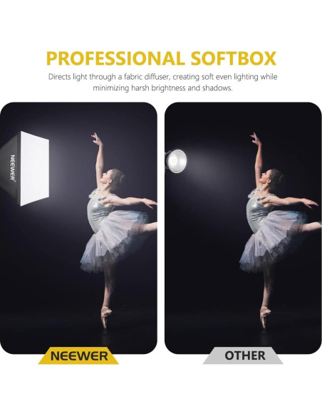 Kit de Iluminación Neewer 210W LED con Softbox y Control APP