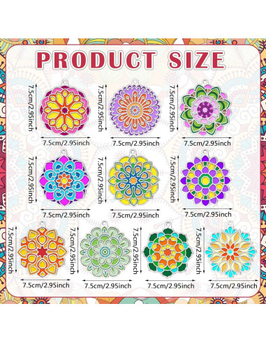 30 Kits de Arte Suncatchers Mandala WinnerWhy para Niños