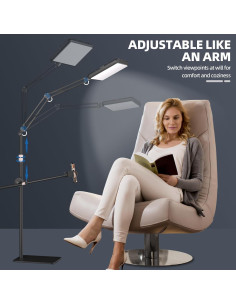 Luz de Selfie OUKMIC 30 cm con Trípode y Temperatura 2800-7000K 2