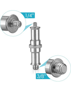 Adaptador de Tornillo Macho Neewer ST24 1/4 a 3/8 Metal 2