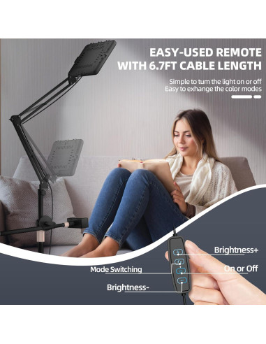 Luz de Selfie OUKMIC 30 cm con Trípode y Temperatura 2800-7000K