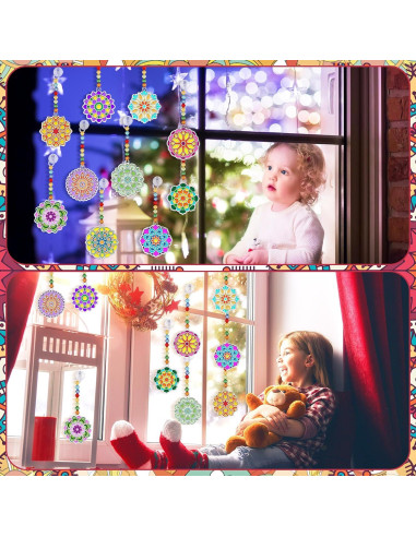 30 Kits de Arte Suncatchers Mandala WinnerWhy para Niños