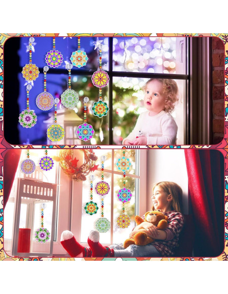 30 Kits de Arte Suncatchers Mandala WinnerWhy para Niños