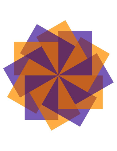 12 Filtros de Gel Colorido Outus 29.7x21 cm Morado y Naranja