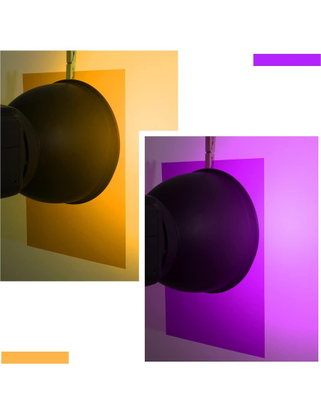12 Filtros de Gel Colorido Outus 29.7x21 cm Morado y Naranja