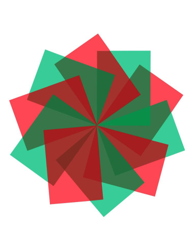 12 Filtros de Gel Transparentes Frienda 29.7x21cm Rojo Verde