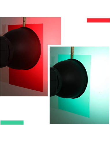 12 Filtros de Gel Transparentes Frienda 29.7x21cm Rojo Verde