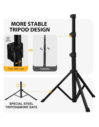 Anillo de Luz LED 10" O-studio con Trípode Ajustable 185cm