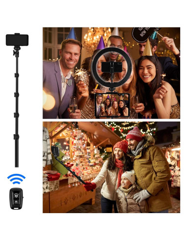 Anillo de Luz LED 10" O-studio con Trípode Ajustable 185cm