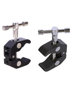 Super Clamp QYXINC 2 Pack con rosca 1/4 y 3/8 para fotografía