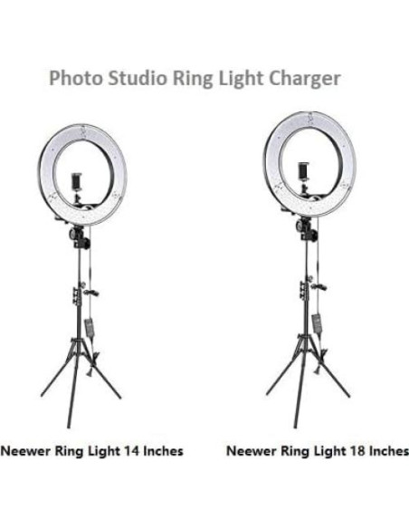 Adaptador de Corriente 15V 5A Neewer Ring Light 14" 18"