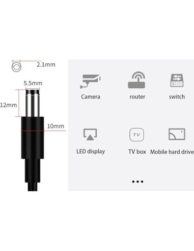 Adaptador de Corriente 15V 5A Neewer Ring Light 14" 18"