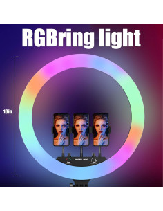 Luz de Anillo LED Regulable 25.4 cm wmm - 32 Modos de Color 2