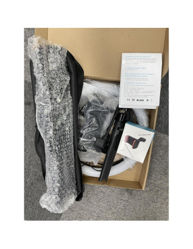 Anillo de Luz LED 30 cm PEYOU con Trípode 182.88 cm y Soportes