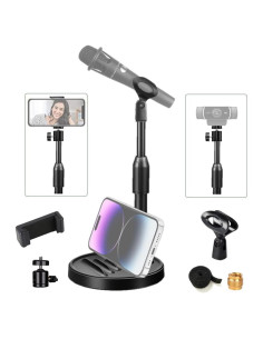 Soporte de Micrófono 3-en-1 Etubby Ajustable para Escritorio
