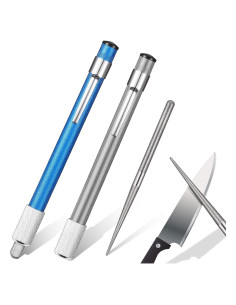 Afilador de Cuchillos Retráctil de Diamante Honoson - 2 Piezas