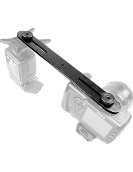 Soporte Doble para Flash Goliton 27cm Metal 1/4"