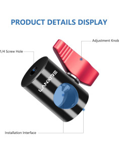 Adaptador de Montaje Lanxire 16mm con Tornillo 1/4" - Paquete de 2 2