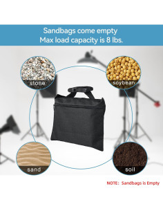 6 Bolsas de Arena IFKDNR Alta Resistencia 2.72 kg para Soporte 2