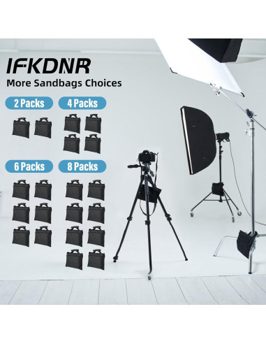 6 Bolsas de Arena IFKDNR Alta Resistencia 2.72 kg para Soporte