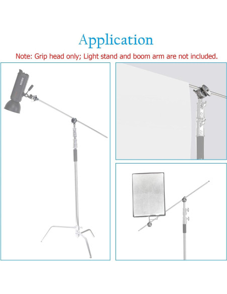 Adaptador de Soporte de Luz Giratorio Selens 2 Piezas 6.35 cm