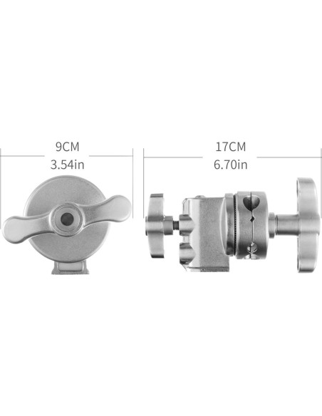 Adaptador de Soporte de Luz Giratorio Selens 2 Piezas 6.35 cm