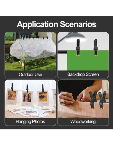 Abrazaderas de Resorte EMART 6 Piezas 11.43 cm Alta Resistencia