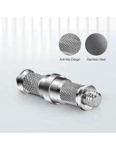 Adaptador de tornillo macho metálico 1/4 a 3/8 EarZoom - 3 piezas 2