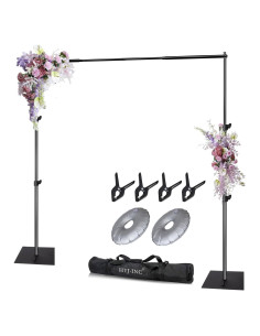 Kit Soporte Fondo Fotografía Ajustable 3.05m x 1.98m Metal