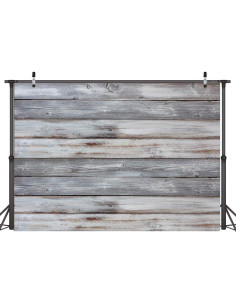 Telón de Fondo Fotográfico Dudaacvt 2.1x1.5m Madera Gris 2