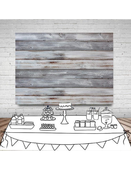 Telón de Fondo Fotográfico Dudaacvt 2.1x1.5m Madera Gris Telón de Fondo Fotográfico Dudaacvt 2.1x1.5m Madera Gris