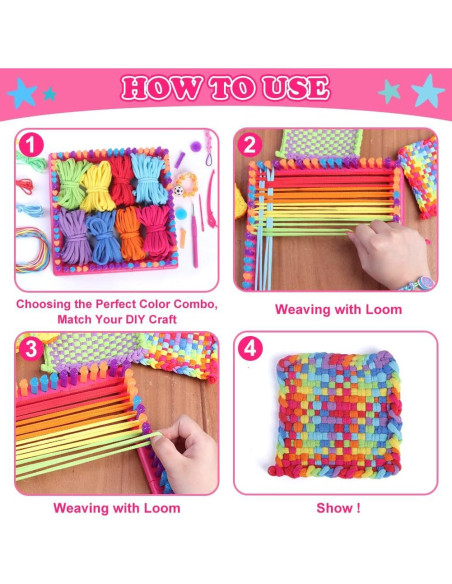 Kit de Tejido daheypong 800 Piezas Lazos de Recarga 7"