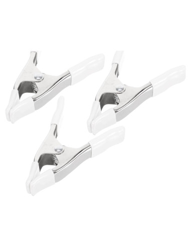 Abrazaderas de Resorte OSALADI 10.16 cm 3 Piezas Niqueladas